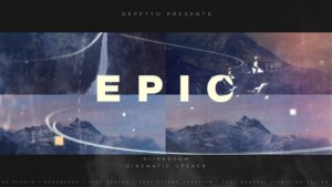Epic Slideshow I Cinematic Opener Video Displays template preview