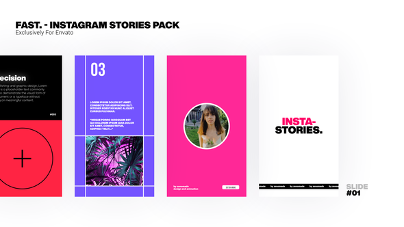 Videohive Fast. - Instagram Stories Titles template preview