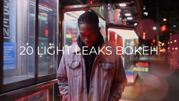 Videohive 20 Bokeh Light Leaks Overlays Elements template preview