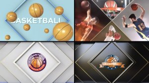 Videohive Basketball Bumper 2 Logo Stings template preview