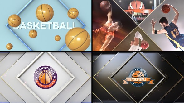 Videohive Basketball Bumper 2 Logo Stings template preview