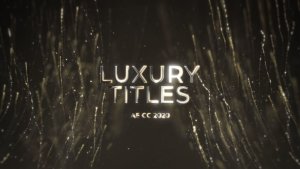Videohive Luxury Glitter Streaks Titles Titles template preview