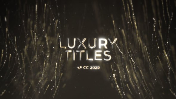 Videohive Luxury Glitter Streaks Titles Titles template preview