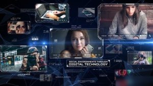 Videohive Digital Network Openers template preview