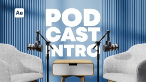 Videohive Modern Podcast Intro | Glass Title Opener Openers template preview