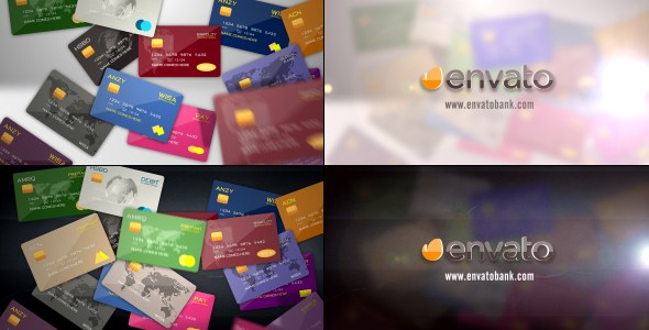 Videohive Credit Debit Prepaid Card Logo Reveal Logo Stings template preview