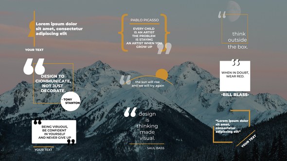 Videohive Quotes Titles | AE 51787440 Elements template preview