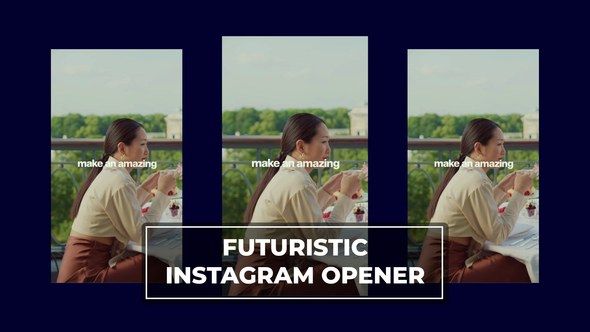 Videohive Futuristic Instagram Opener Openers template preview