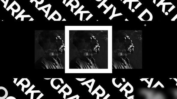 Videohive Dark Typography Opener Openers template preview