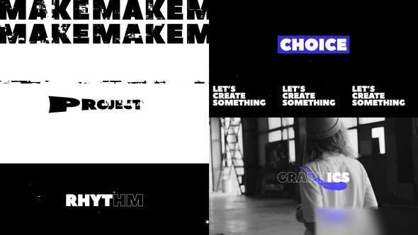 Videohive Bold Typo Opener | Stomp Kinetic Titles Openers template preview
