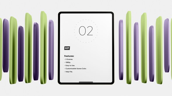 Videohive Tablet Pad Pro App Preview Screen Template Product Promo template preview