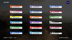 Videohive Social Media Lower Thirds 3.0 Elements template preview