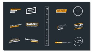 Videohive Minimal Titles 2.0 | After Effects 48569493 Titles template preview