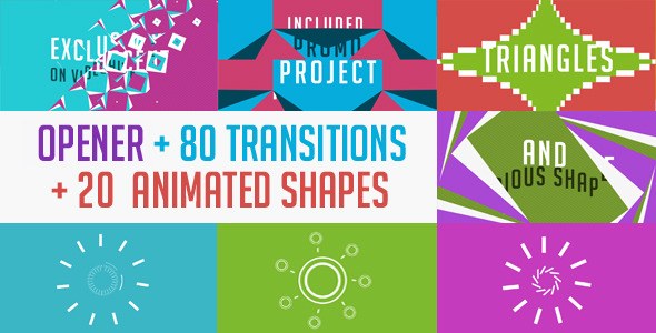 Transitions Video Displays template preview