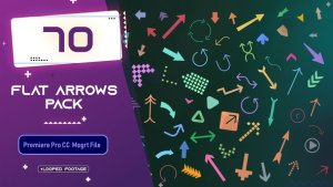 Flat Arrows MOGRT Pack Premiere Pro template preview
