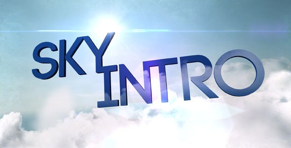 Sky Intro Video Displays template preview