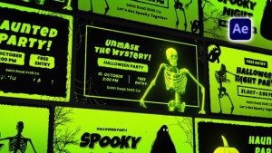 Videohive Halloween Mystery Posters Openers template preview