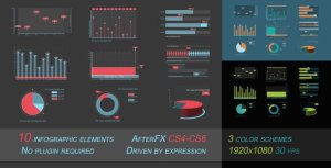 Infographics Video Displays template preview
