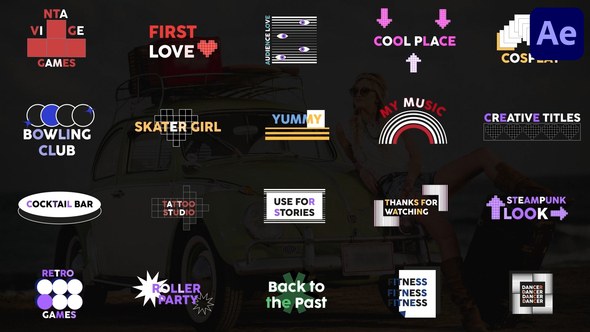 Videohive Creative Pixel Titles for After Effects Titles template preview