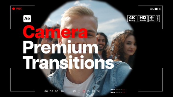 Videohive Premium Transitions Camera Elements template preview