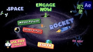 Videohive Interstellar Cosmo Titles for After Effects Titles template preview