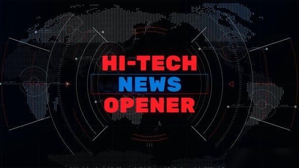 Videohive Hi-Tech News Opener Openers template preview
