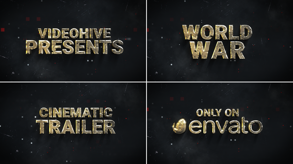 Videohive Cinematic Trailer // WAR Trailer // Movie Trailer 50009473 Openers template preview