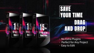 Videohive Analog VHS Glitch Transition Bundle-Vintage TV Glitch Effects for Video Editing Broadcast-packages template preview