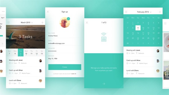 Clean App Promo Video Displays template preview