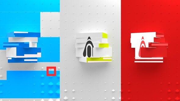 Videohive Minimal Cubic Logo Reveal Logo Stings template preview