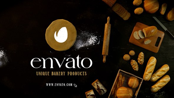 Videohive Bakery Products Intro Product Promo template preview