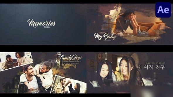 Videohive Memories Slideshow for After Effects Openers template preview