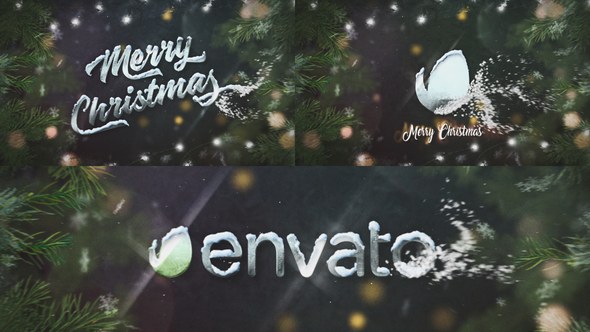 Videohive Christmas Logo Opener 34961325 Logo Stings template preview