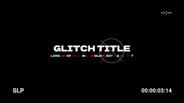 Videohive Glitch Titles | AE Titles template preview