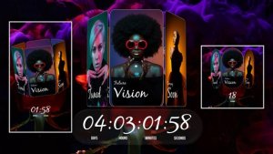Countdown Timer Carousel Premiere Pro template preview