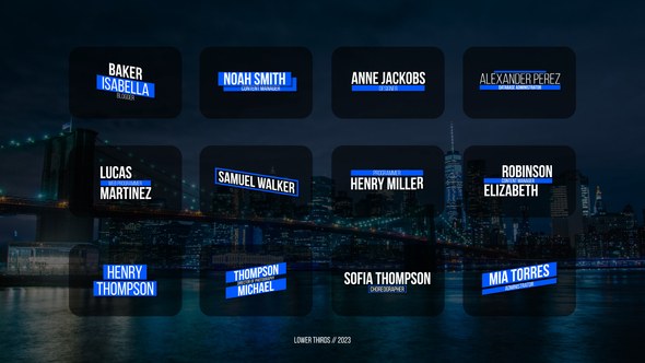 Videohive Lower Thirds 2.0 | After Effects 49536433 Titles template preview