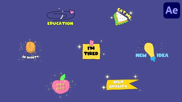 Videohive School Titles for After Effects 54199271 Titles template preview