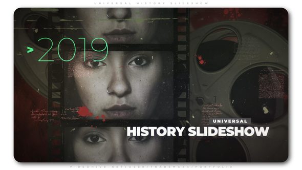 Videohive Universal History Slideshow Openers template preview