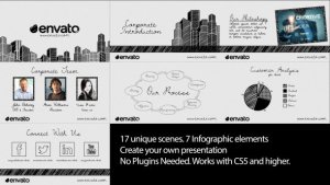 Videohive Sketch Corporate Video Pack Openers template preview