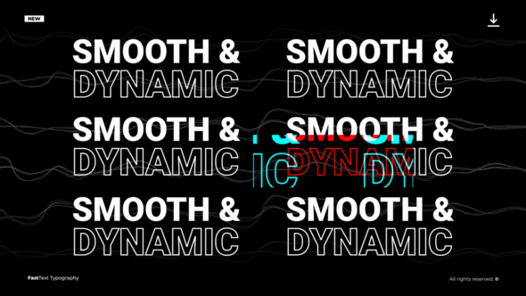 Videohive Fast Text Typography  AE Titles template preview