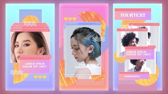Videohive Windows Stories Elements template preview