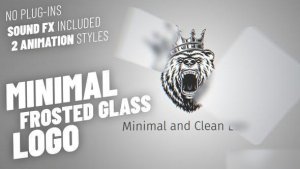 Videohive Minimal and Clean Glass Logo Logo Stings template preview
