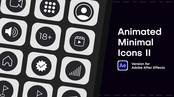 Videohive Animated Minimal Icons II Elements template preview