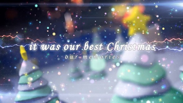 Our Christmas Memories Video Displays template preview