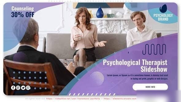 Videohive Psychological Therapist Slideshow Openers template preview