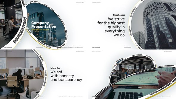 Videohive Company Presentation - Corporate Presentation Video Displays template preview