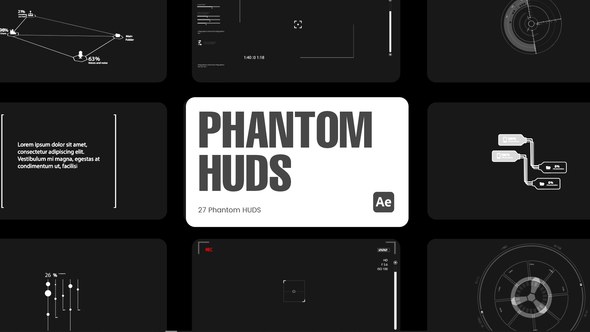 Videohive Phantom HUD for After Effects Elements template preview