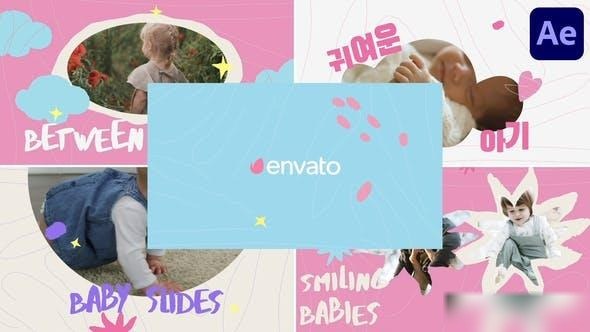 Videohive Baby Slides for After Effects Openers template preview