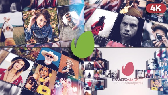 Videohive Slideshow Opener Video Displays template preview