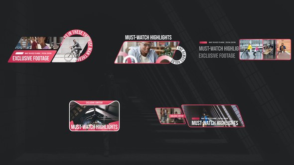 Videohive Urban Titles Bundle Elements template preview